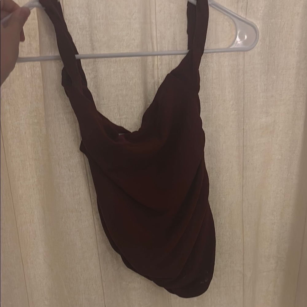 Elegant Burgundy Sleeveless Top